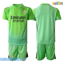 Camisa de time de futebol Real Madrid Goleiro Replicas 2º Equipamento Infantil 2025-26 Manga Curta (+ Calças curtas)